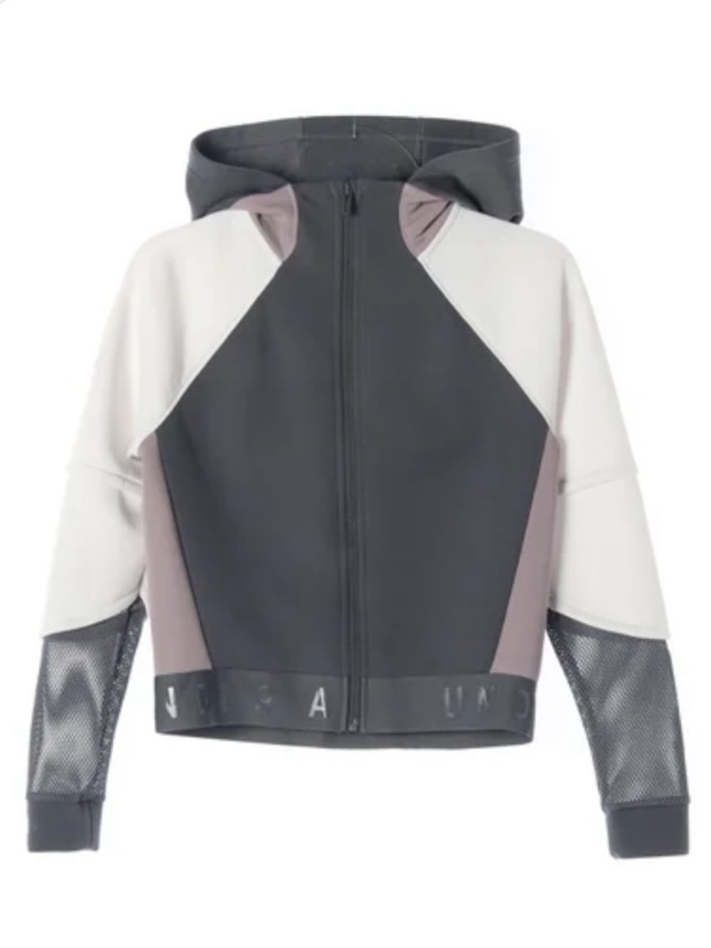 Under Armour Women's Unstoppable Move Hooded Full Zip Colorblock Jacket Size M